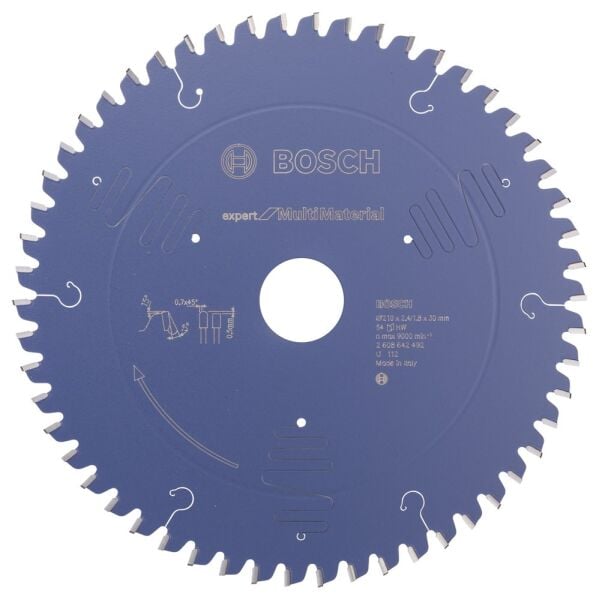 Bosch - Expert Serisi Çoklu Malzeme için Daire Testere Bıçağı 210*30 mm 54 Diş