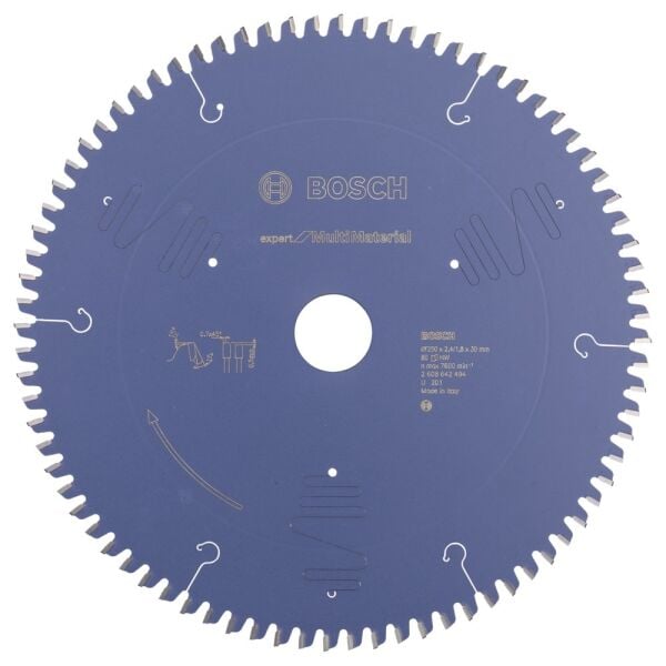 Bosch - Expert Serisi Çoklu Malzeme için Daire Testere Bıçağı 250*30 mm 80 Diş