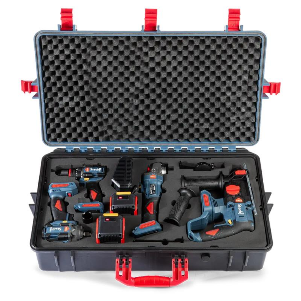 StechEnd SXS401 20V Akülü Set: SX12 + SX32 + SX44 + SX52 (1 x 4.0 Ah + 1 x 6.0 Ah) - SPR100
