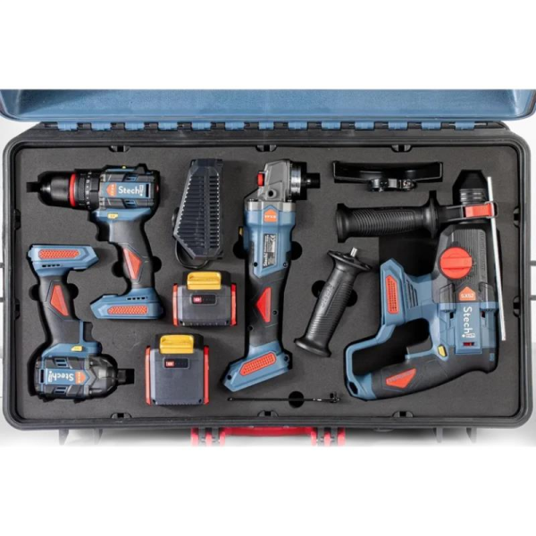 StechEnd SXS402 20V Akülü Set: SX22 + SX32 + SX44 + SX52 (1 x 4.0 Ah + 1 x 6.0 Ah) - SPR101