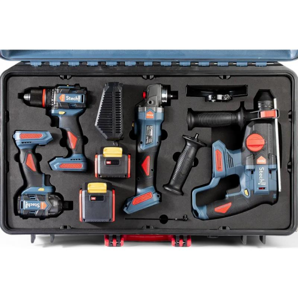 StechEnd SXS403 20V Akülü Set: SX22 + SX35 + SX44 + SX52 (1 x 4.0 Ah + 1 x 6.0 Ah) - SPR102