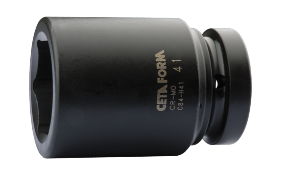 Ceta Form 1'' 6 Köşe Derin Havalı Lokma Anahtar 38 mm - C84-H38