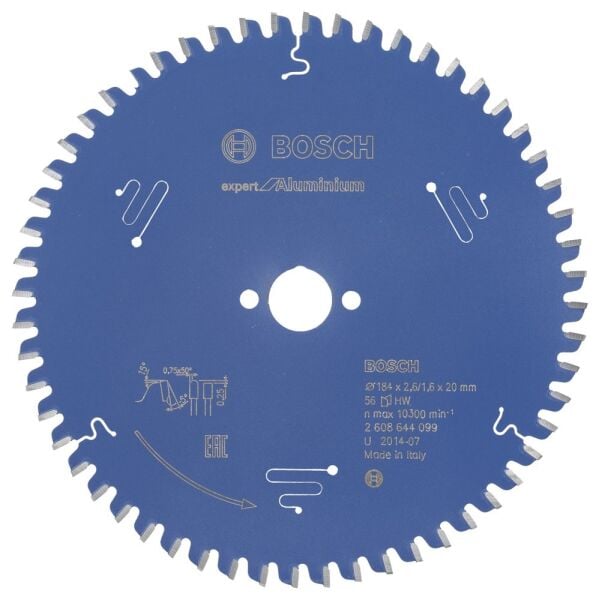 Bosch - Expert Serisi Alüminyum için Daire Testere Bıçağı 184*20 mm 56 Diş