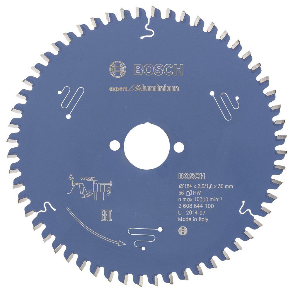 Bosch - Expert Serisi Alüminyum için Daire Testere Bıçağı 184*30 mm 56 Diş