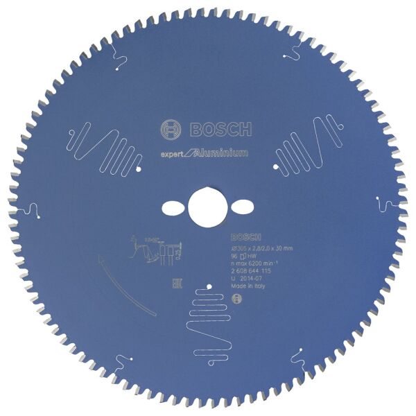 Bosch - Expert Serisi Alüminyum için Daire Testere Bıçağı 305*30 mm 96 Diş