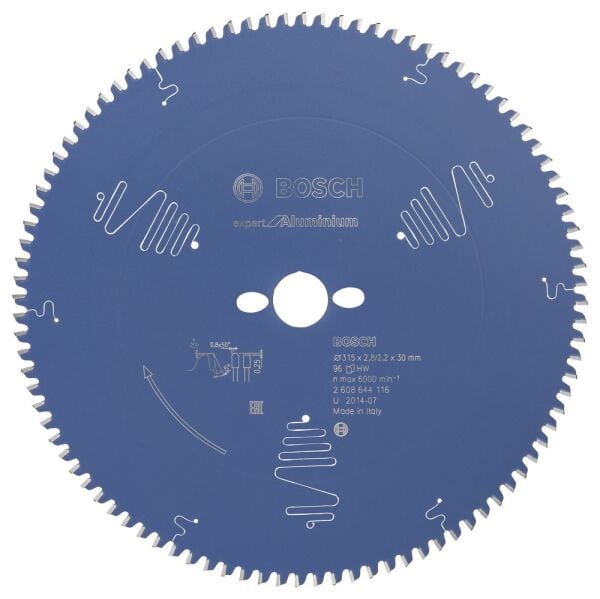 Bosch - Expert Serisi Alüminyum için Daire Testere Bıçağı 315*30 mm 96 Diş