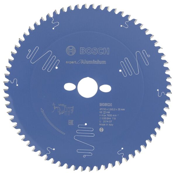 Bosch - Expert Serisi Alüminyum için Daire Testere Bıçağı 250*30 mm 68 Diş