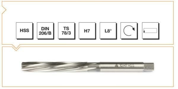 Makina Takım HSS DIN 206 Silindirik Saplı El Raybası 13 mm