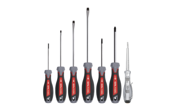 Ceta Form 7 Parça C-Plus Tornavida Takımı - Düz/Pozidriv + Kontrol Kalemli - F99-602V