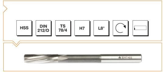 Makina Takım HSS DIN 212 Silindirik Saplı Makina Raybası 16 mm