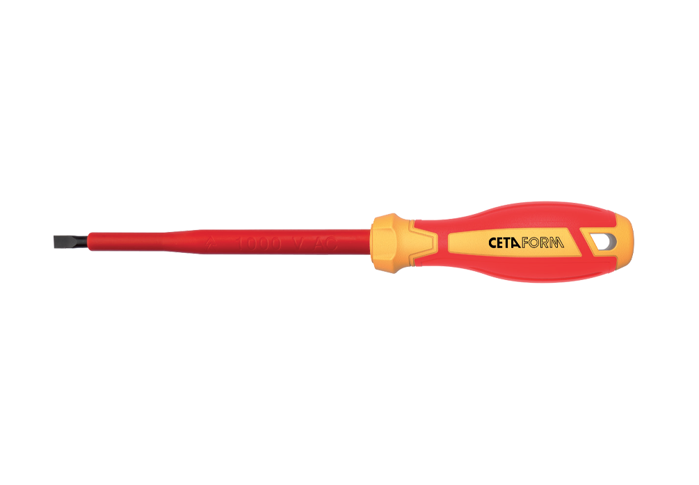 Ceta Form C-Plus 1000V Düz Uçlu Tornavida (VDE) 5.5 x 125 mm - G01-055-125