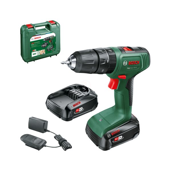 Bosch EasyImpact 18V-40 Akülü Darbeli Vidalama Matkabı (2 x 2.0 Ah) - 06039D8108