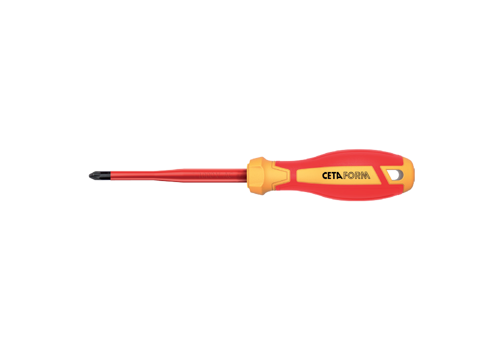 Ceta Form C-Plus Slimline 1000V Pozidriv Uçlu Tornavida PZ2 x 100 mm - G03S-002-100