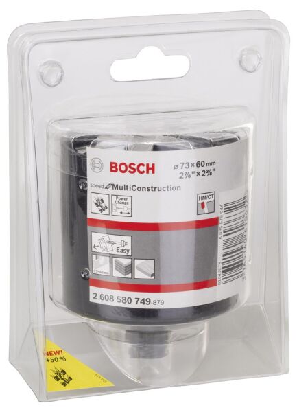 Bosch - Speed Serisi Çoklu Malzeme için Delik Açma Testeresi (Panç) 73 mm