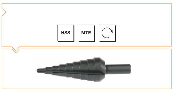 Makina Takım HSS MTE 13 Kademeli Sac Delme Matkabı 4-39 mm