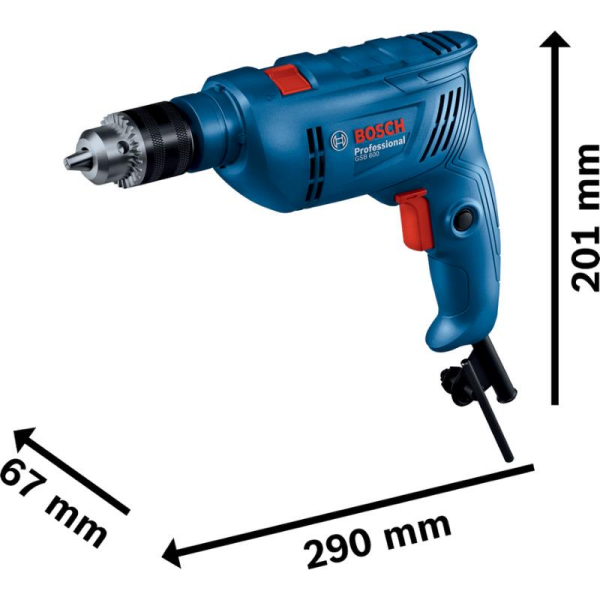 Bosch Professional GSB 600 Uç Setli Darbeli Matkap ve 100 Parça Aksesuar Seti - 06011A0321