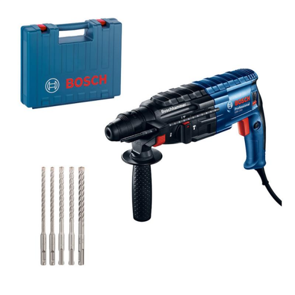 Bosch Professional GBH 240 SDS Plus Kırıcı Delici ve Aksesuar Seti (5 Parça) - 0615990M99