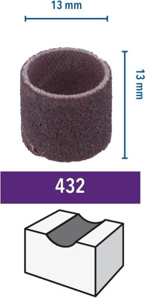 DREMEL® Bant Zımpara 13 mm 120 Kumlu (432) - 2615043232
