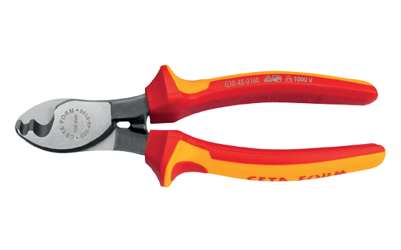 Ceta Form 1000V Kablo Kesici (VDE) - (Kapasite: Ø 18 mm) 200 mm - G30-48-0200