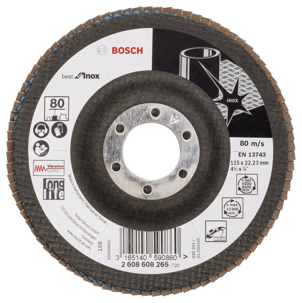 Bosch Best For Inox 115 Mm 80 K Flap Dısk 2608608265
