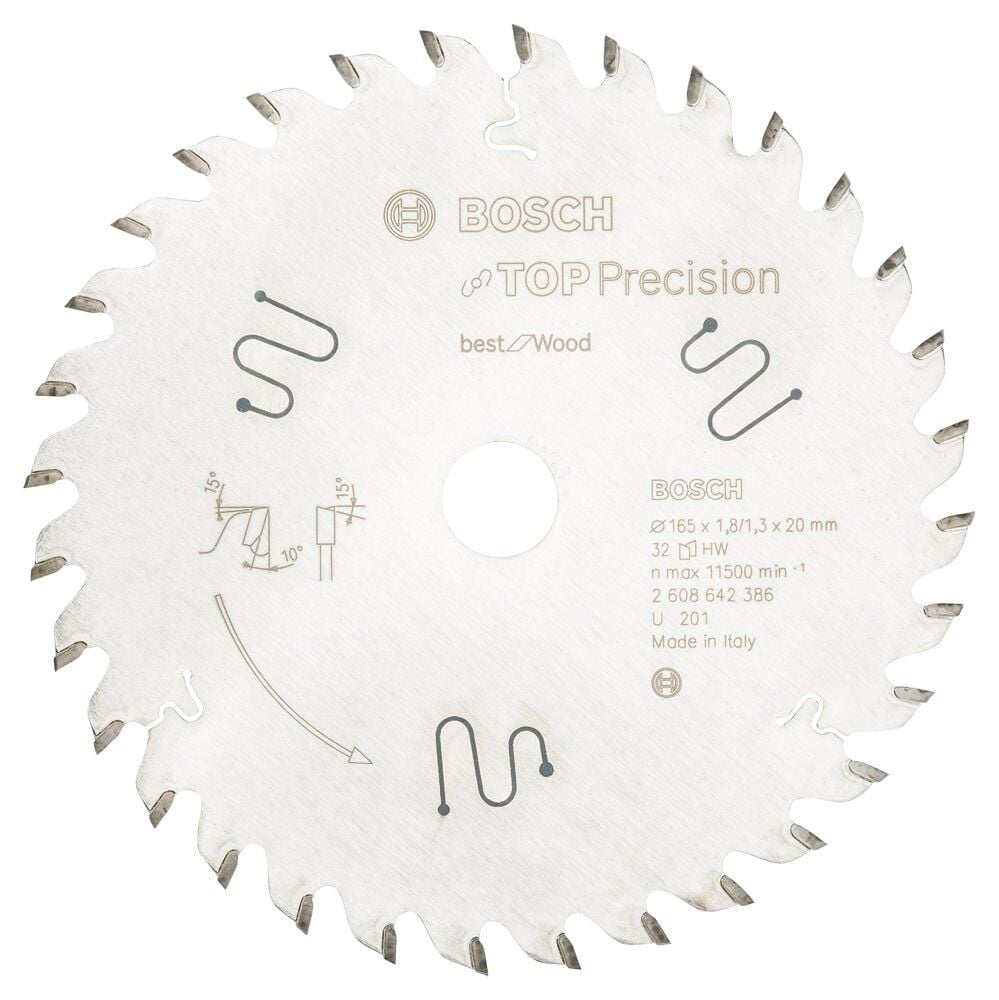 Bosch Bfw Daıre Test.Bıc. 165*20 Mm 32 D E 2608642386