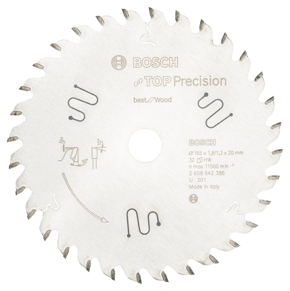 Bosch Bfw Daıre Test.Bıc. 165*20 Mm 32 D E 2608642386