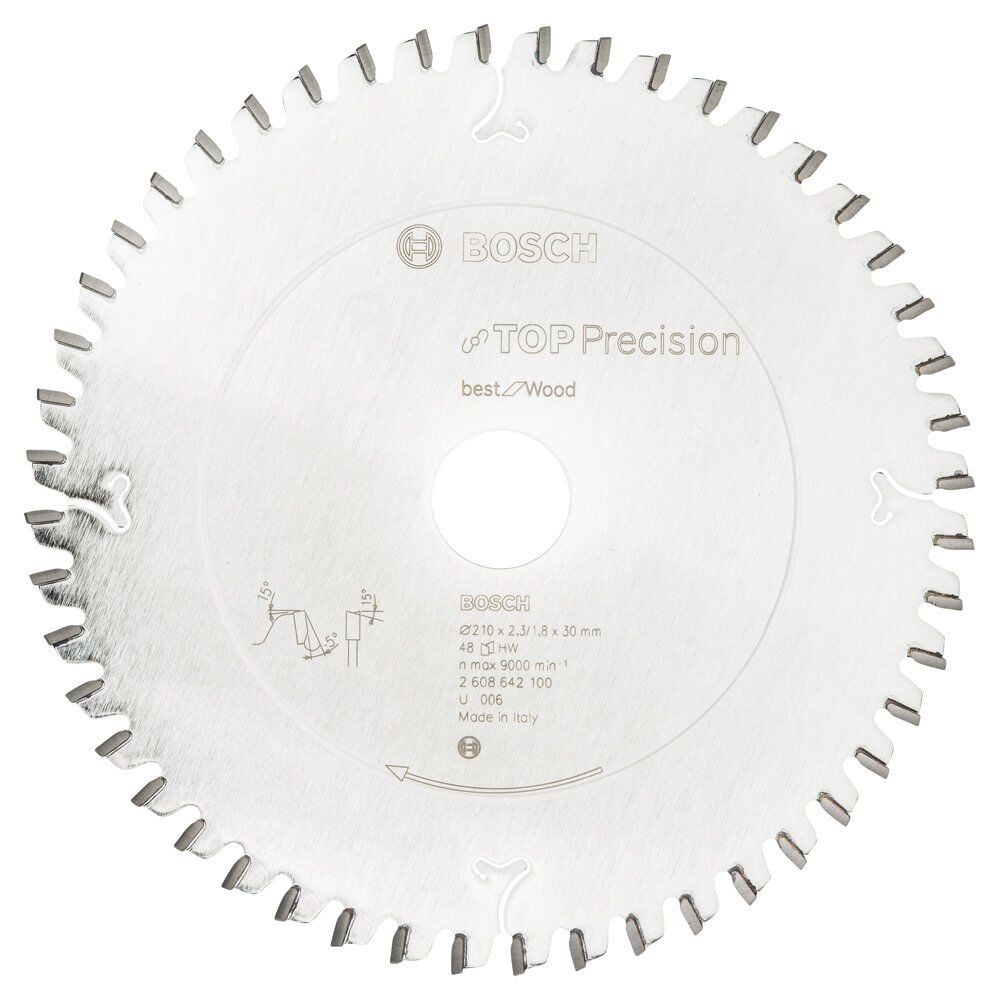 Bosch Bfw Daıre Test.Bıc. 210*30 Mm 48 D G 2608642100