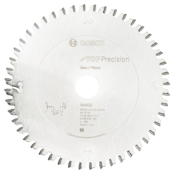 Bosch Bfw Daıre Test.Bıc. 210*30 Mm 48 D G 2608642100
