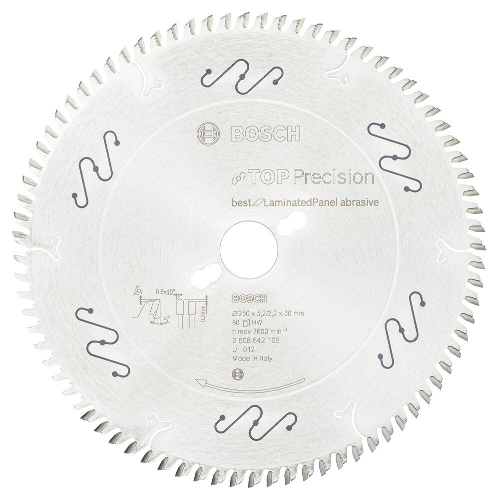 Bosch Blp Daıre Test.Bıc Abr 250*30 Mm 80 D T 2608642109