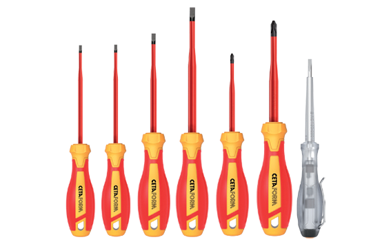 Ceta Form 7 Parça C-Plus Slimline 1000V Tornavida Takımı - Düz/PZ - G99-702S