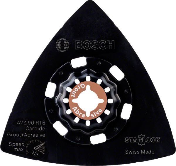 Bosch - Starlock - AVZ 90 RT6 - Carbide RIFF Zımpara Tabanı 60 Kum Kalınlığı 1'li