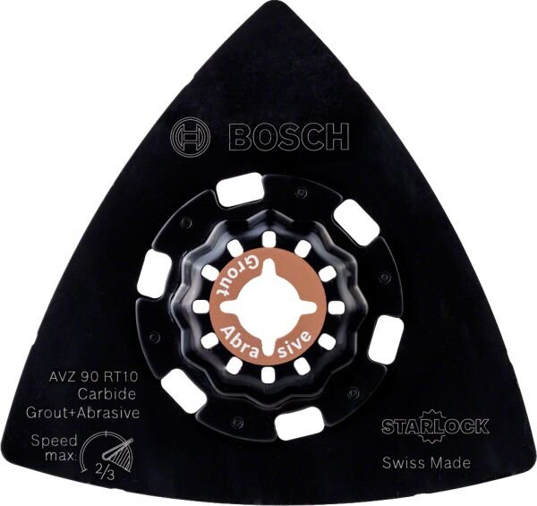 Bosch - Starlock - AVZ 90 RT10 - Carbide RIFF Zımpara Tabanı 100 Kum Kalınlığı 1'li