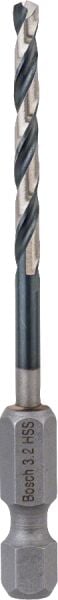 Bosch - Altıgen Şaftlı - Impact Control - HSS Metal Matkap Ucu 3,2*75mm
