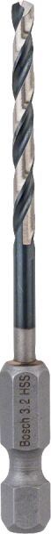 Bosch - Altıgen Şaftlı - Impact Control - HSS Metal Matkap Ucu 3,2*75mm