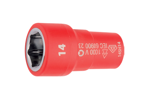 Ceta Form 1/4'' 1000V 6 Köşe Lokma Anahtar 14 mm - GC02-H140