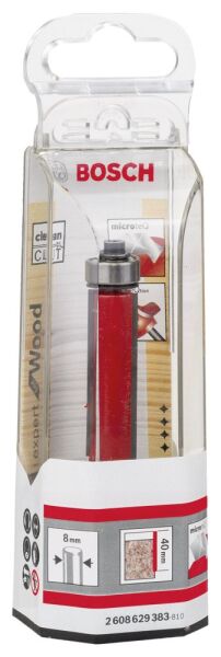 Bosch - Expert Serisi Laminant İçin Çift Oluklu, Sert Metal Altta Bilya Yataklı Freze Ucu 8*12,7*84 mm