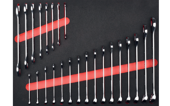 Ceta Form 24 Parça Kombine ve Çatal iki Ağız Anahtar Seti (EVA'lı) - B99-E24T