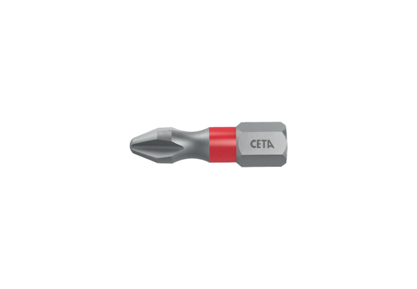 Ceta Form 1/4'' Yıldız Bits Uç (Renk Kodlamalı) PH2 x 25 mm - CB/252TC