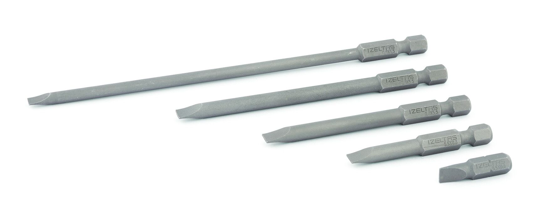 İzeltaş Düz Uzun Bit Uç 6.5 x 100 mm - 4860201065
