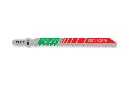 Ceta Form Dekupaj Testere Bıçağı (Ahşap için-Normal Kesim) (5'li Paket) - J40J-WB100