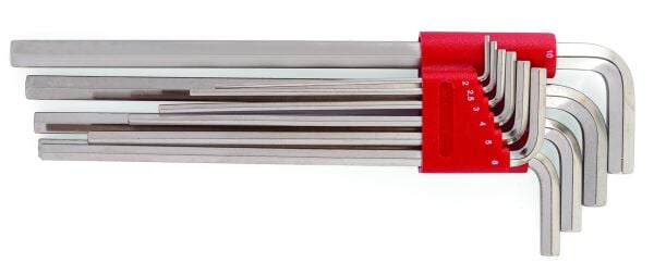 İzeltaş 10 Parça Altı Köşe Uzun Boy Allen Anahtar Takımı - 4903003110
