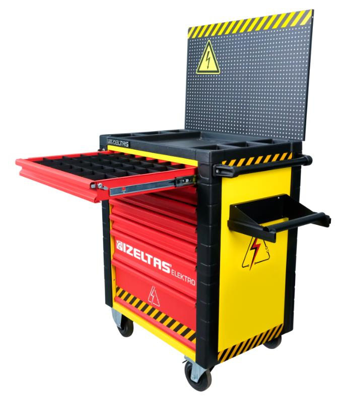 İzeltaş Elektro Serisi 7 Çekmeceli Takım Dolabı (Dolu - 94 Parça) - 13000005548