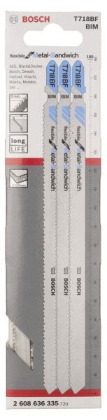 Bosch Dekupaj Bıcagı Flexmetalsandw T718Bf 3Lu 2608636335
