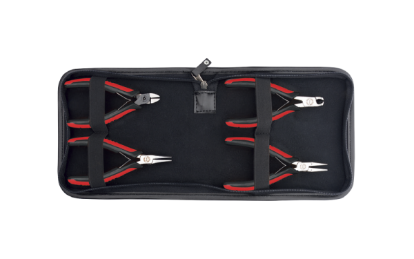 Ceta Form 4 Parça C-TRONIC Comfort Elektronikçi Pense Takımı (Deri Çantalı) - H20-W04