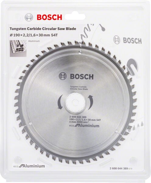 Bosch Ecoal Daıre Test. Bıc. 190*30 Mm 54 D E 2608644389