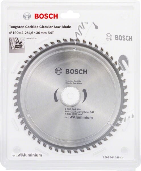 Bosch Ecoal Daıre Test. Bıc. 190*30 Mm 54 D E 2608644389