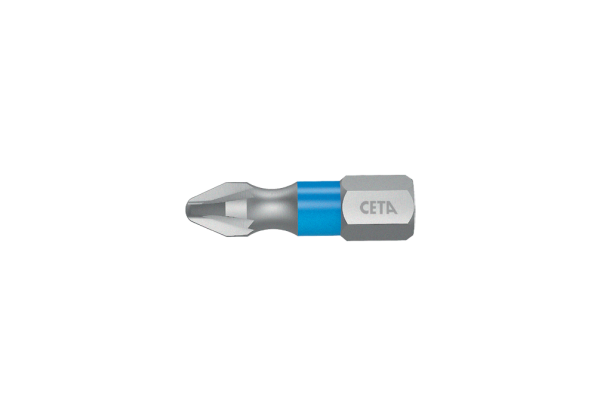 Ceta Form 1/4'' Pozidriv Bits Uç (Renk Kodlamalı) PZ3 x 25 mm - CB/353TC
