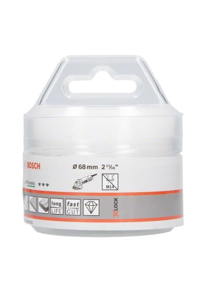 Bosch - X-LOCK - Best Serisi, Taşlama İçin Seramik Kuru Elmas Delici 68*35 mm