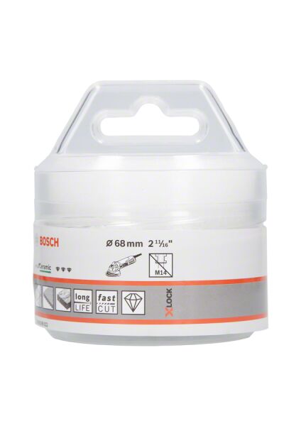 Bosch - X-LOCK - Best Serisi, Taşlama İçin Seramik Kuru Elmas Delici 68*35 mm