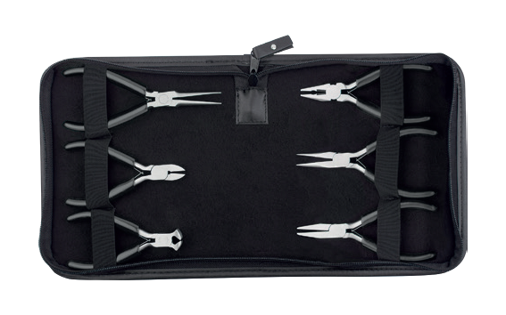 Ceta Form 6 Parça Elektronikçi Pense Takımı (Deri Çantalı) - H50-W06